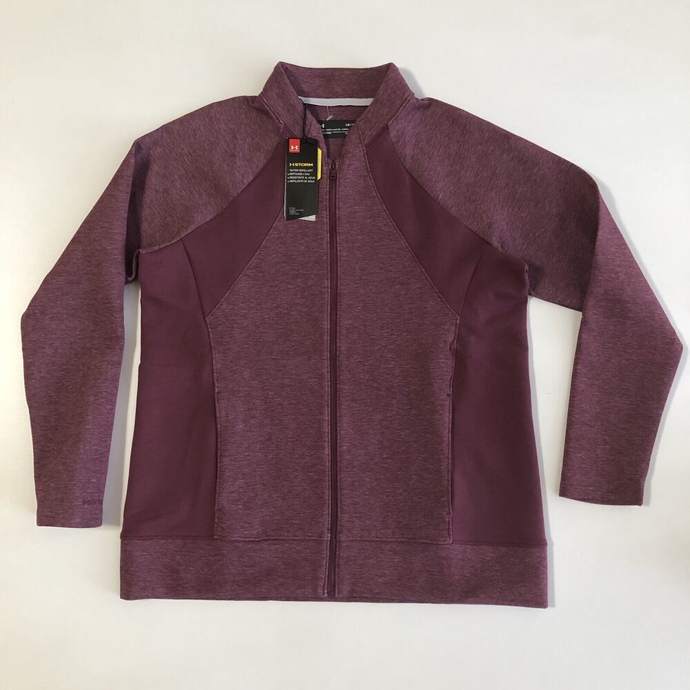 Under Armour Storm Women's Zip Up Golf Layer LS Jacket 1346932 497 Guava Sz L